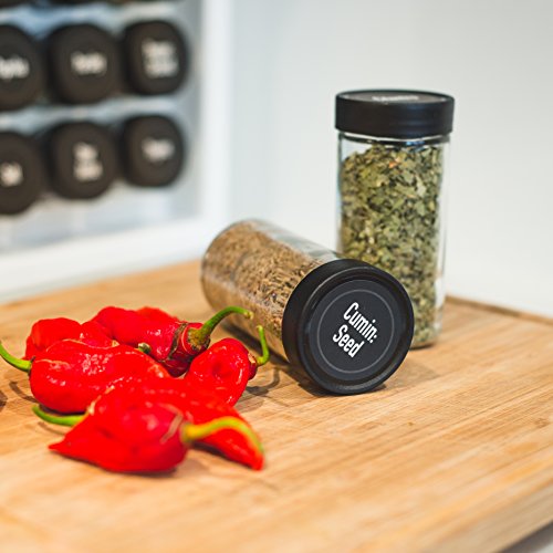 4" Glass Spice Jars 4 fluid ounces- 18 Pack - size: 4oz Jars