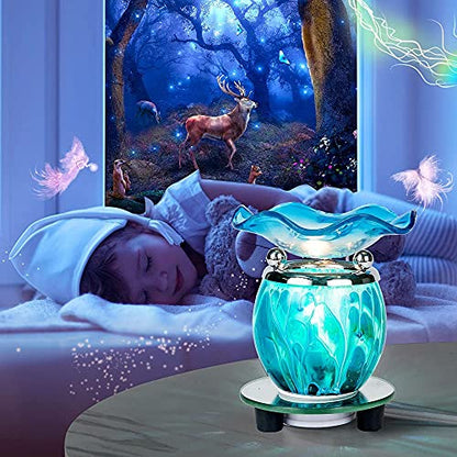 3 in 1 Electric Oil Warmer Wax Warmer Tar Melt Warmer Fragrance Oil Burner (blue2) - color: Lw-blue2