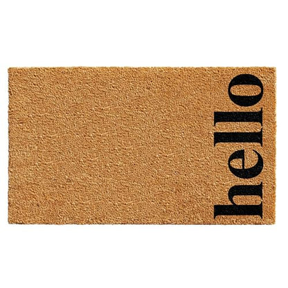 Calloway Mills AZ102613048NBB Incline Hello Doormat Natural/Black, 30" x 48" - color: Natural/Black, size: 2'6" x 4' (Rectangular)