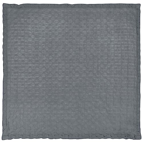 Karma Waffle Weave Dishcloth Set/Holder Oh Happy Day - color: Grey Happy Day