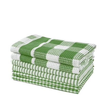 LANE LINEN Dishcloths - 6 Pack Cotton Dish Drying Towels, Soft, Durable, Absorbent Multi-Purpose Dish Cloths, 12"x12" - Olive - color: 02: Olive, size: 12"x12" - 6 Pack