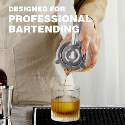 KITESSENSU Cocktail Mmixing Glass 24oz 710ml, Crystal Bartender Accessories | Glass Beaker to Mix & Stir Cocktails, Thick and Sturdy Bottom, Premium Seamless Design, Lead-Free Crystal, Diamond-Cut design - size: 24 Ounces