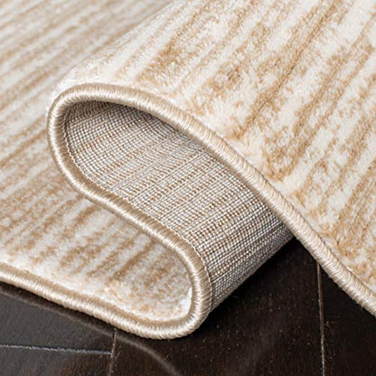 SAFAVIEH Vision Collection Accent Rug - 2'2" x 4', Cream, Modern Ombre Design, Non-Shedding & Easy to Clean, Ideal for Entryway, Foyer, Bedroom (VSN606F) - color: Creme, size: 2'2" x 4' (Rectangular)