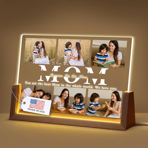 LOUISMIAA Customized Picture Frames with Night Light,Decorative Plaque Anniversary Birthday Mother’s Day Father’s Day Valentine’s Personalized Gifts for Boyfriend Girlfriend Couple Same Day Shipping - color: Style 11