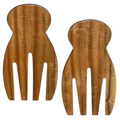 TB Home Salad Hands – Acacia Wood Salad Serving Utensils for Tossing & Serving