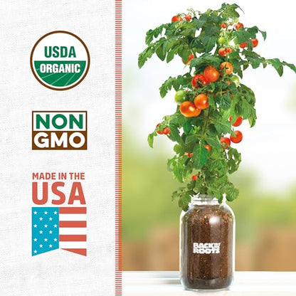 Back to the Roots Cherry Tomato Organic Windowsill Planter Kit - Grows Year Round, Includes Everything Needed For Planting - style: Tomato