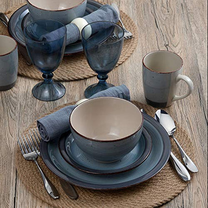 Pfaltzgraff Sadie 16-Piece Dinnerware Set, Blue - color: Blue