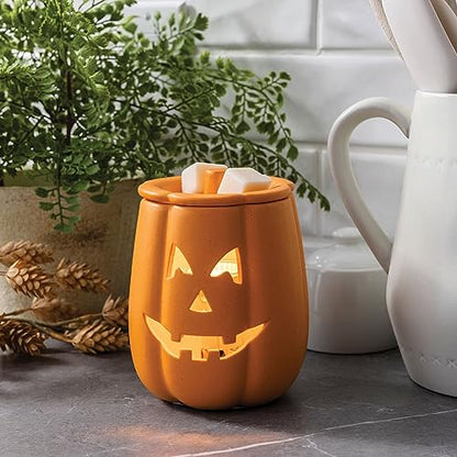 Candle Warmers Etc. Illumination Fragrance Warmer- Light-Up Warmer for Warming Scented Candle Wax Melts and Tarts or to Freshen Room, Jack O'Lantern - size: Jack O'Lantern