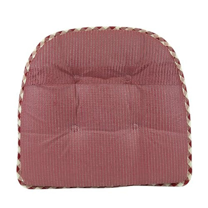 Klear Vu Omega Non-Slip Chair Cushions, Assembled in USA, U-Shaped Skid-Proof Seat Pads for Dining Room, Kitchen, Office, 15"x16" 4 Pack Gingham Red 4 Count - color: Gingham Red, size: 4 Pack