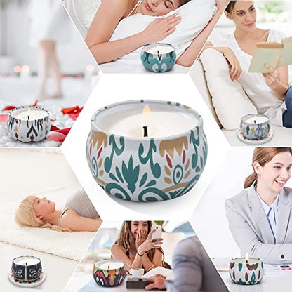 Scented Candles Gift Set, 10 Pack Soy Wax Aromatherapy Candles | 250-Hour Total Burn, Two Coasters Included, Home Fragrance, Relaxation & Self Care, Bath Yoga Use, Gift Set for Women - color: Scented Candles-10 Pack