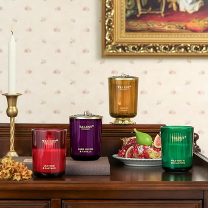 Jar Candles for Home Scented, Aromatherapy Candles Gifts for Women & Men, Natural Soy Candle, 8.4oz Traditional Style, Wild Mint & Eucalyptus - color: Wild Mint & Eucalyptus