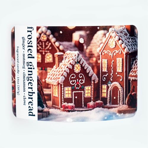 Colonial Candle Frosted Gingerbread Scented Candle, Holiday Scented Candle - Made in The USA - color: Frosted Gingerbread