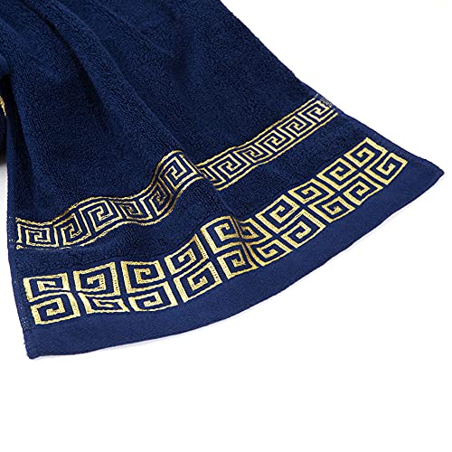 100% Cotton Highly Absorbent Embroidered Towels 3-Piece Towel Set Hotel Bath Towel, 1 Bath Towels, 2 Hand Towels Extra Thick Beach Bath Towels