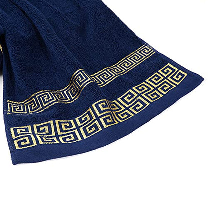 100% Cotton Highly Absorbent Embroidered Towels 3-Piece Towel Set Hotel Bath Towel, 1 Bath Towels, 2 Hand Towels Extra Thick Beach Bath Towels