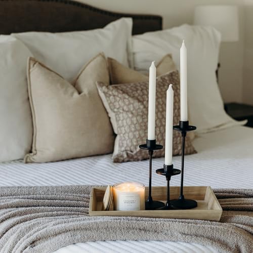 Lavender & Bergamot 3 Wick Scented Candle - 43 Hour Burn | Made in the USA Luxury Clean Soy Wax Candles - Long Lasting Large Glass Jar Candle for Home - 3 Wicks - 14.9oz - color: Lavender + Bergamot