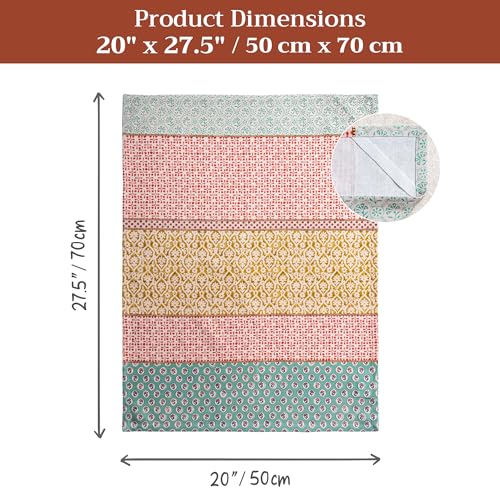 Maison d' Hermine Kitchen Towels Set of 3, 100% Cotton | Reusable, 27.50" x 20" - color: 005 - Provence