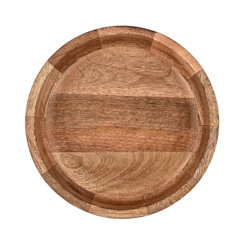 Kimona Decorative Bowl Mango Wood Centerpiece Decor Wood Bowl Key Decorative Centerpiece Bowl (10" X 10" X 2.5")