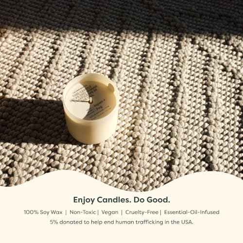Dignity Series Aspen & Fog Scented Candle - 35 Hour Burn | Made in the USA Luxury Clean Soy Wax Candles - Long Lasting Ivory Glass Jar Candle for Home - 1 Wick - 5.3oz - color: Aspen + Fog