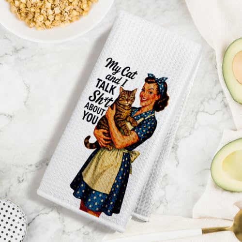 Jztco Funny Kitchen Towels, Funny Dish Towels for Women Mom - color: Multi 1576