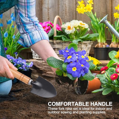 HEMOTON 10pcs Gardening Tool Set for Succulent Planting and Transplanting, Mini Plant Shovel, Tweezers, Spray Bottle, and Soil Brush, Compact Garden Hand Tools Kit for Indoor and Outdoor
