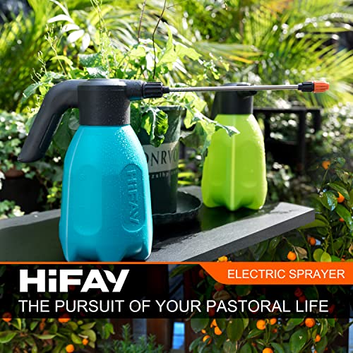 HIFAY ES2-PRO Electric Spray Bottle 2L/0.5Gallon, Rechargeable Battery Powered Sprayer Spray 60 Bottles On a Single Charge, Automatic Plant Mister，Pump Sprayer,Indoor Watering Can for Plants - color: Blue