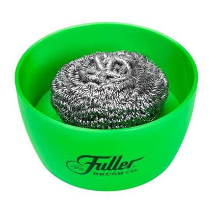 Fuller Brush Handy Holder with Drain Rack – Small Sink Caddy for Organizing Cleaning Sponges & Tools – Removable Drain Tray, Dishwasher Safe – Green - color: Green