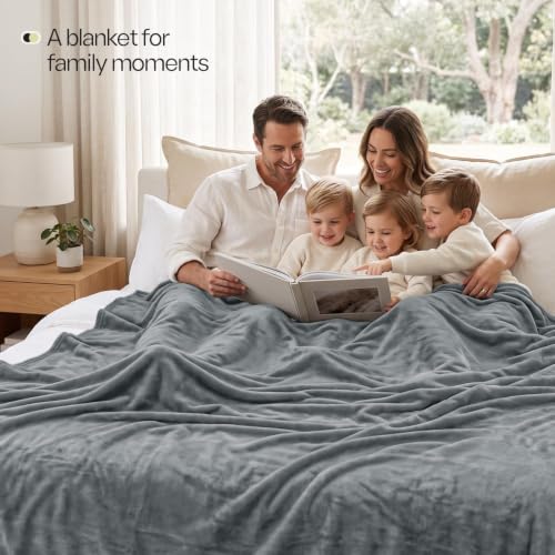 Utopia Bedding Cool Grey Fleece Blanket Twin Size Lightweight Fuzzy Soft Anti-Static Microfiber Dorm Bed Blanket (90x66 Inch) - color: Cool Grey, size: Twin (90x66 Inch)