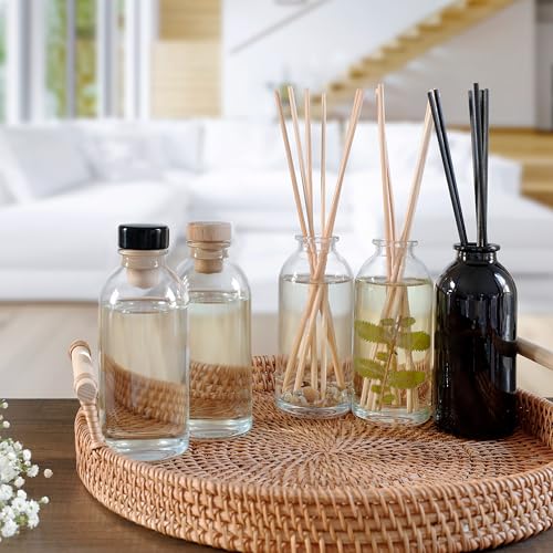 Reed Diffuser Set, Bay Rum & Sandalwood - Bathroom Décor | Powdery Bay Rum, Earthy Patchouli & Musk, A bold, spicy, Masculine scent - color: Bay Rum & Sandalwood