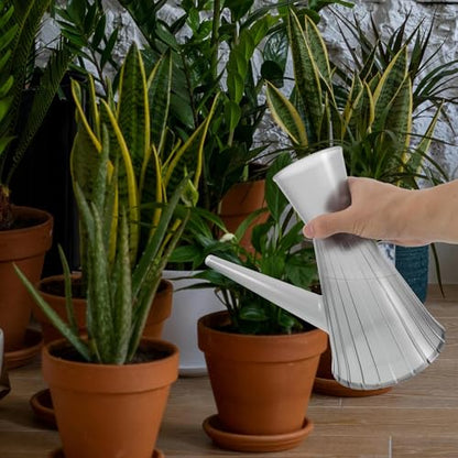 Balacoo Plant Watering Can for Indoor Plants with Long Spout, 1.3l Gray Watering Kettle for Gardening and Floral Arrangements