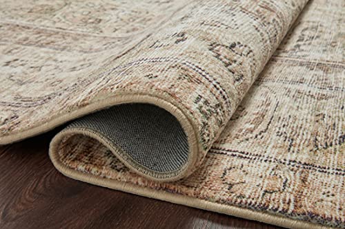 Loloi Margot Antique/Sage 2'-0" x 5'-0" Accent Rug | MAT-01 CloudPile™ Printed Approx. 2x5 Ivory / White Entryway Kitchen, Timeless, Classic, Plush, Luxurious, Accent Rug - color: Antique / Sage, size: 2' x 5' (Rectangular)