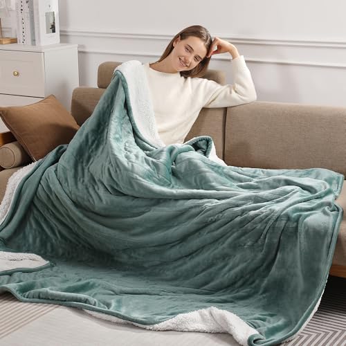 Electric Blanket Twin Size Heated Blanket 62''X84'' Warm Gifts for Grandma | Distinctive Dusty Teal Heated Blanket Twin, Heating Faster and Even, Ultra-Soft & Warmth All Over, Easy to Clean & Durable - color: Dusty Teal, size: Twin 62" x 84"