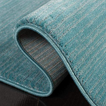 SAFAVIEH Vision Collection Runner Rug - 2'2" x 6', Aqua, Modern Ombre Design, Non-Shedding & Easy to Clean, Ideal for Entryway, Foyer, Bedroom (VSN606B) - color: Aqua, size: 2'2" x 6' (Runner)