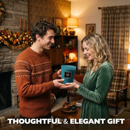 HomeLights Scented Candle | Large Jar Candle - 33.3 Oz. Natural Soy Aromatherapy Candles | Up to 130 Hours Burn Time with 3 Cotton Wicks,Home Decorative Fragrance Candles Gift - Atlantic Coast - color: Atlantic Coast