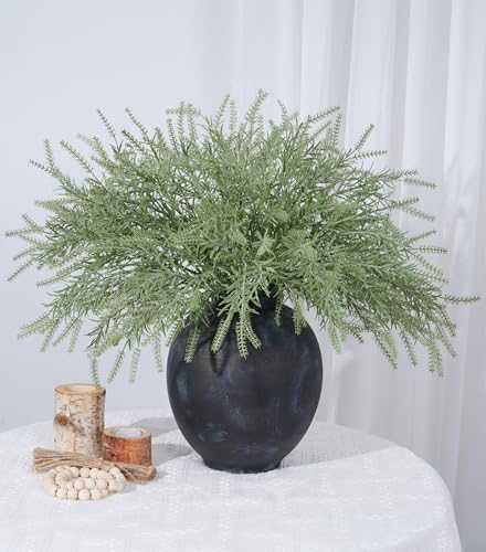 Artificial Outdoor Plants for Spring Summer Decoration,10PCS Fake Greenery Plants Stems Faux Rosemary Bush Grass Sprigs Branches DIY for Festival Home Kitchen Garden Farmhouse Office Decor - color: 10 Pcs Salvia Branches