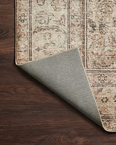 Loloi Margot Antique/Sage 2'-0" x 5'-0" Accent Rug | MAT-01 CloudPile™ Printed Approx. 2x5 Ivory / White Entryway Kitchen, Timeless, Classic, Plush, Luxurious, Accent Rug - color: Antique / Sage, size: 2' x 5' (Rectangular)
