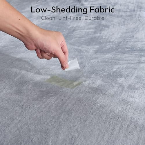 NANPIPER Sherpa Blanket Twin Thick Warm Blankets for Winter Bed Super Soft Fuzzy Flannel Fleece/Wool Like Reversible Velvet Plush Fabric(Light Grey Twin Size 60"x80") - color: Light Grey, size: Twin