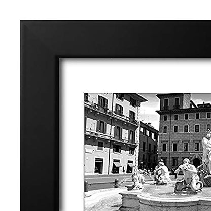 Americanflat 4x6 Collage Picture Frame with Shatter-Resistant Glass - Fits Five 4x6 Photos or Use as One 11x14 Picture Frame - Signature Collection - Collage Frames for Wall Display - Black | Overall frame size 11x14, Shatter-resistant glass, hangs vertic
