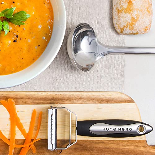 Home Hero Stainless Steel Kitchen Utensils Set - Heat-Resistant Silicone & Nonstick Tools - Durable Stainless Steel Kitchen Gadgets - Complete Kit Measuring Cups & Spoons - 41-Piece Set | Heat-Resistant Stainless Steel Kitchen Utensil Set - Measuring Cups
