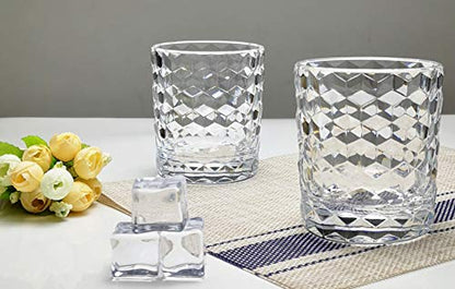 8 Oz Unbreakable Tritan Drinking Glasses Shatterproof Acrylic Glasses Drinkware BPA Free Hard Plastic Cups Reusable Kitchen Water Glasses Drinking Set of 6 (Clear) - color: Clear