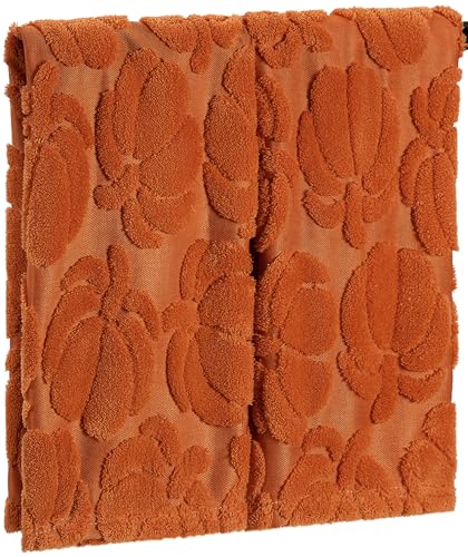 Quera 2 Pack Hand Towels Fall Pumpkin Thanksgiving Dark Color Bathroom Decorative Towels Set for Drying, Cleaning, Cooking, Holiday 13.7'' x 29.5'' (Rust) - color: Rust
