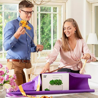 Click & Grow Smart Garden 3 Indoor Herb Garden Kit with Grow Light, Sage | Easier than a hydroponic growing system. Patented Smart Soil. Includes 3 basil pods. Choose from 50+ plant varieties - color: Sage green