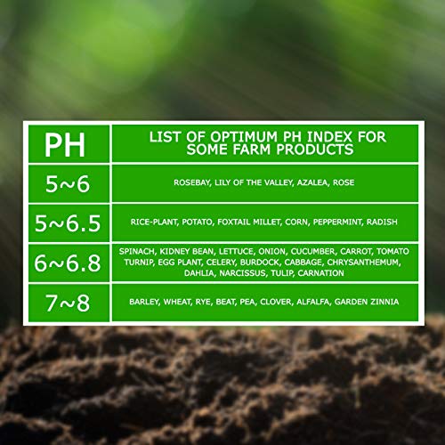 2-in-1 Soil PH Meter Digital Soil pH Moisture Sensor Meter | 295mm Long Electrode Ph Checker and Humidity Test Gardening Tool Kits for Plant, Indoor & Outdoor Plants, Garden, Lawn, Farm