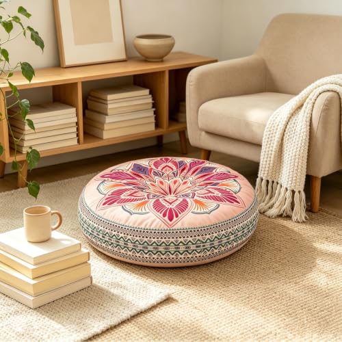 Supportive Floor Meditation Cushion - Large Floor Sitting Pillow for Yoga，H | Floor Sitting, Meditation Support, Yoga Use, Large Size - color: H