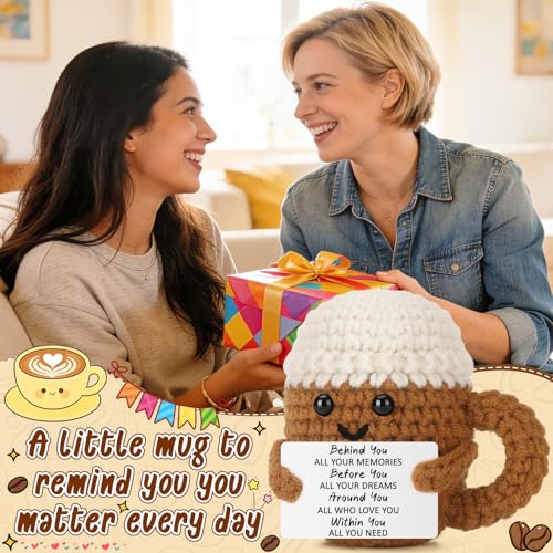 Xinezaa Graduation Crochet Coffee Gifts for Women Men New Beginnings | Back to School Gifts for Teen Girl Boy Daughter Son Friend Coworker Student, Inspirational Encouragement Emotional Support - style: Behind you