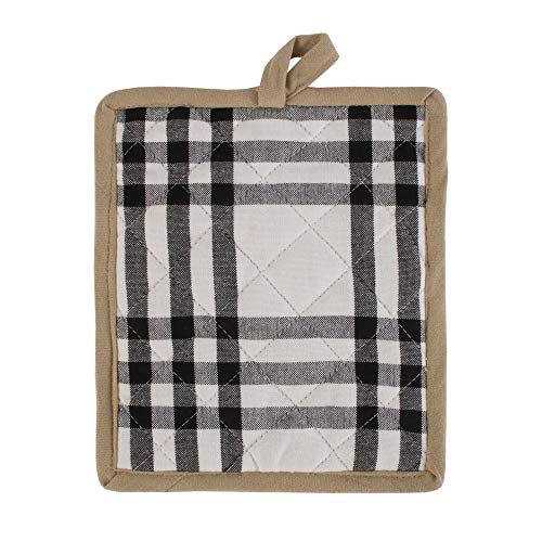 DII Home Sweet Farmhouse Kitchen Collection, Potholder/Oven Mitt/Dishtowel Set, Black, 4 Count - color: Black, size: Potholder/Oven Mitt/Dishtowel Set