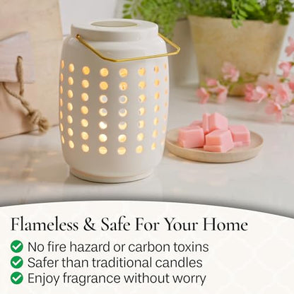 Candle Warmers Etc. Chelsea Lantern Canopy Illumination Warmer – Use with Any Wax Melts - size: Chelsea