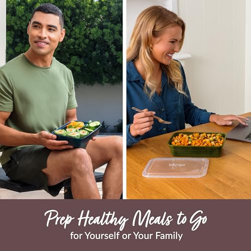 Bentgo Prep Meal Prep Kit, 1, 2 & 3-Compartment Containers, 60 Piece Set | Portion Control, Stackable, Microwave, Freezer & Dishwasher-Safe, Reusable, PFAS & BPA-Free (Rich Shades) - color: Rich Shades