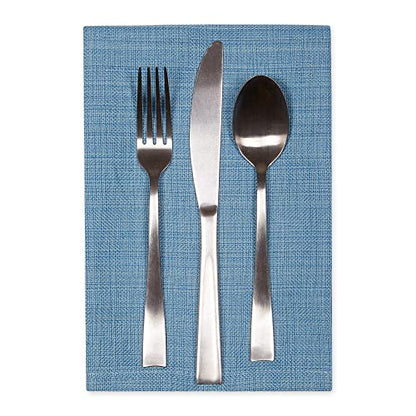 DII Variegated Tabletop Collection, Napkin Set, 20x20, Light Blue, 6 Piece - color: Light Blue, size: 20" x 20" (Set of 6)