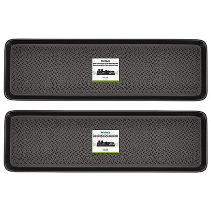 2 Pack Rubber Extra Large Shoe Tray for Entryway,Long Boot Tray,Slim Boot Mat for Indoor and Outdoor Use,16x55 in, Rectangular (Pack of 2) - size: 55"L x 16"W x 1.2"Th (Pack of 2)