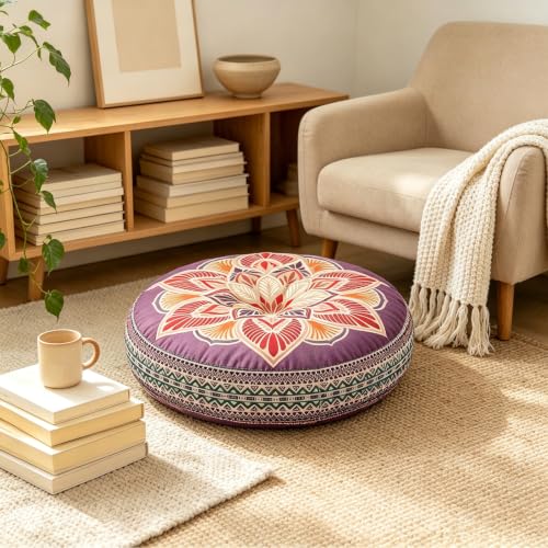 Supportive Floor Meditation Cushion - Large Floor Sitting Pillow for Yoga，G | Floor Sitting, Meditation Support, Yoga Use, Large Size - color: G